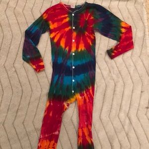 Tie dye long johns